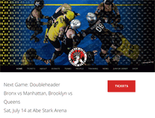 Tablet Screenshot of gothamgirlsrollerderby.com